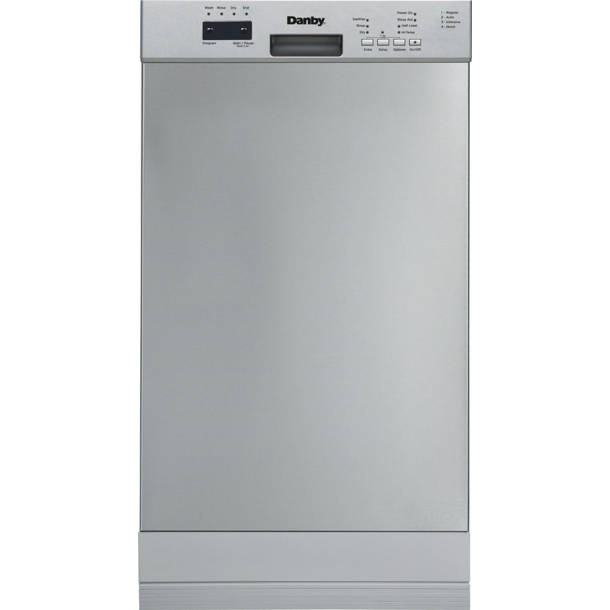 GE Appliances 52 Decibel dBA Stainless Steel Smart Portable Dishwasher